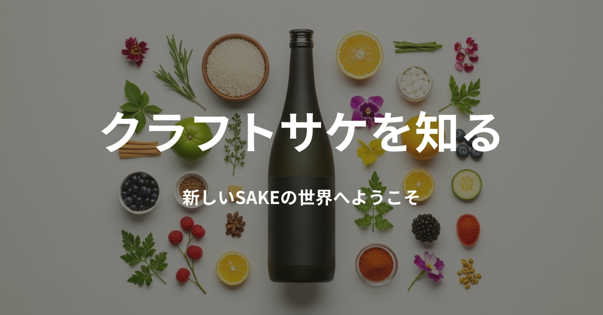 クラフトサケ入門 - 新しいSAKEの世界へようこそ